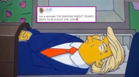 Have The Simpsons Made Any Prediction For August 27, 2020 For Donald ...