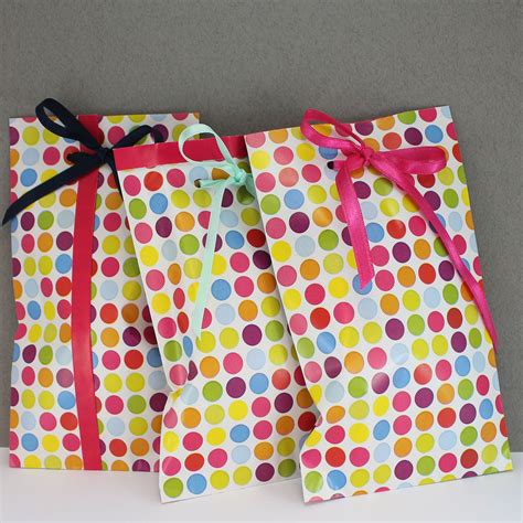 Handmade Customize Polka Dots Paper Bags Jewelry Bags Etsy Paper