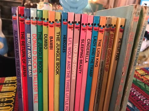 Vintage Walt Disney Book Collection Walt Disney Mickey Club Books