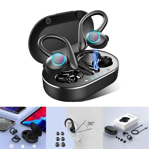 Q23 Tws Wireless Bluetooth Headphones Sport Earbuds Bass Ear Hooks Anc