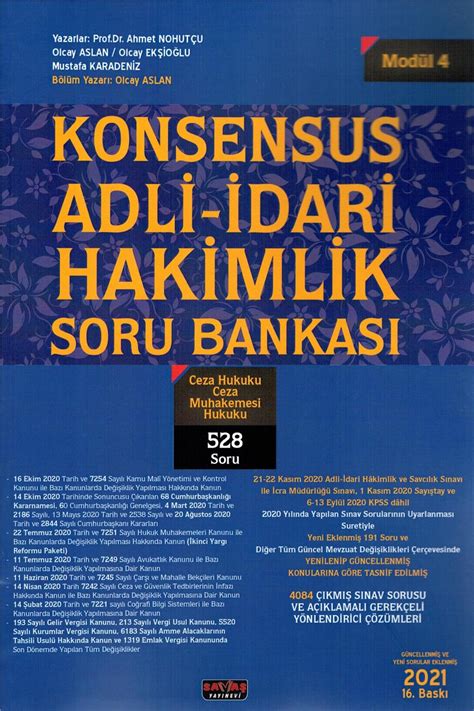 Konsensus Adli Dari Hakimlik Soru Bankas Mod L Ceza Hukuku Ceza