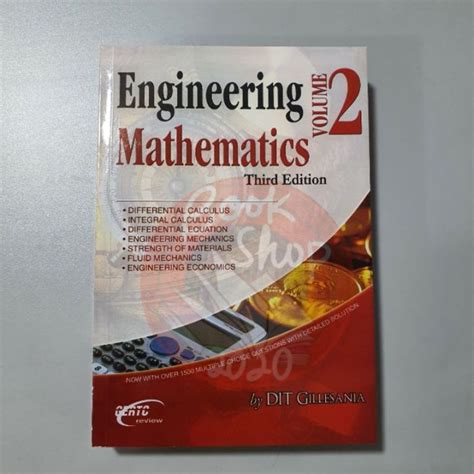 Engineering Mathematics Vol Third Edition By Gillesania Lazada Ph