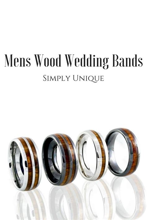 Mens Wood Wedding Bands! Finally, mens rings that really are unique ...