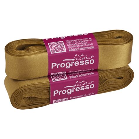 Fita Cetim Cf Simples Mmx M Dourado Progresso