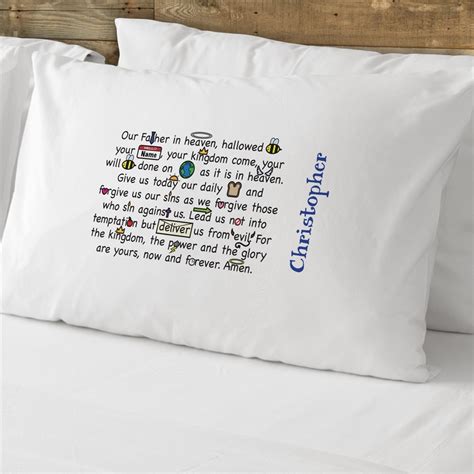 Cotton Our Father Personalized Pillowcase GiftsForYouNow