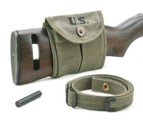 Usgi Ww2 30 M1 Carbine Sling Oiler And Buttstock Pouch Od Green Dated 1944 For Sale Soviet