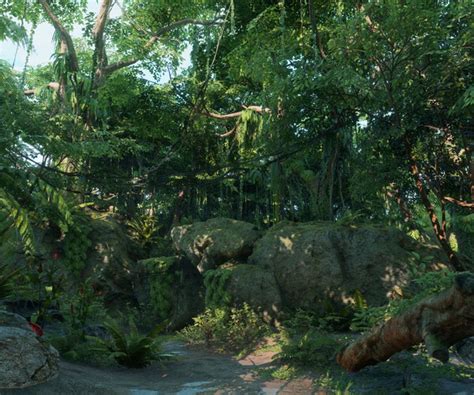 Artstation Tropical Jungle Pack Vol1 For Unreal Engine Game Assets