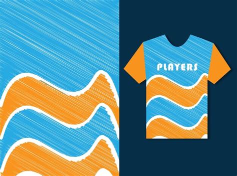 Plantilla De Dise O De Camiseta De Los Jugadores Vector Premium