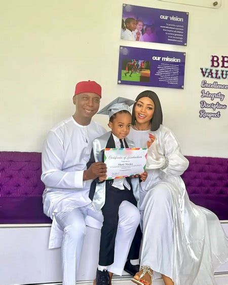 Regina Daniels And Husband Ned Nwoko Celebrate As Son Graduates From