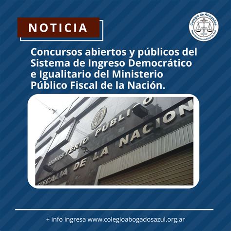 Caa Nota Concursos Abiertos Y Públicos Del Ministerio Público