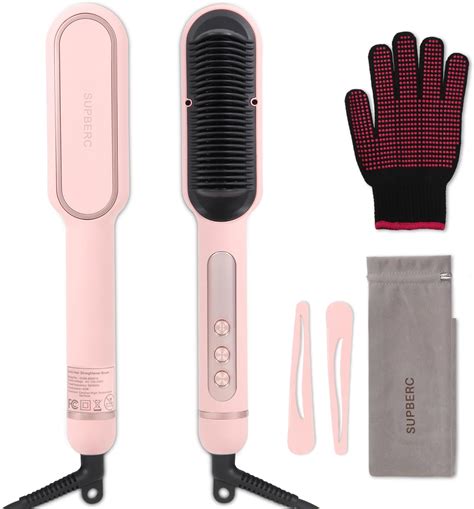 Negative Ionic Hair Straightener Brush With 9 Temp