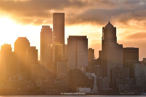 Seattle Sunrise This Morning Seattle