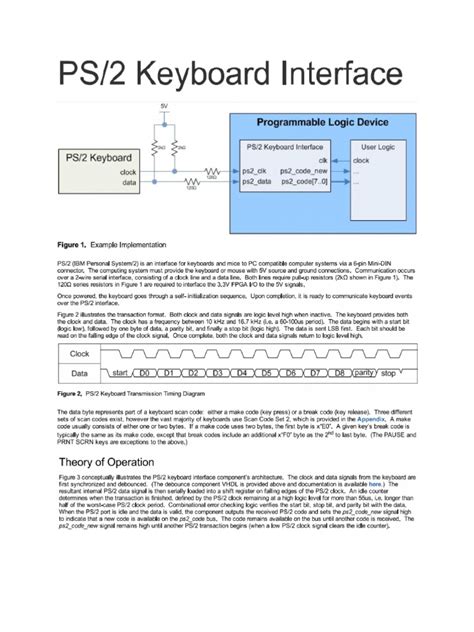 Ps2 Keyboard Interface | PDF