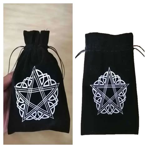 Jeux De Plateau Velours Pentagramme Tarot Oracle Cartes Sac De