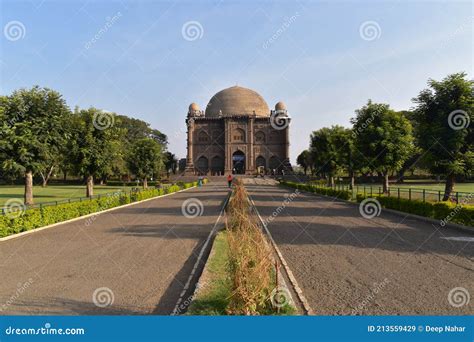 The View Of Gol Gumbaz Which Is The Mausoleum Of King Mohammed Adil