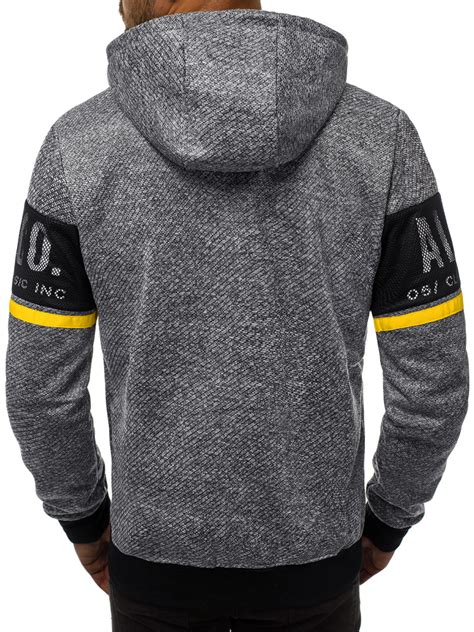 Sudadera De Hombre Gris Oscuro Ozonee Jsdd755 Ozonee