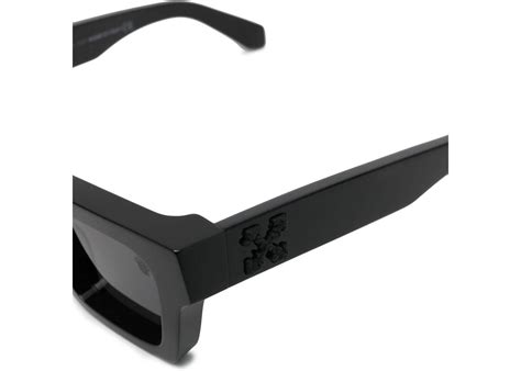 Off White Virgil Square Frame Sunglasses Black Black