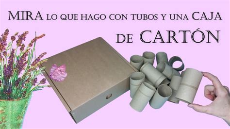 Manualidades con cartón Crea tu propia caja de té Organizar y