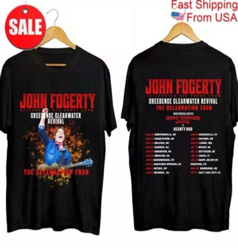 John Fogerty The Celebration Tour 2024 Gift For Fans 2 Sided T Shirt