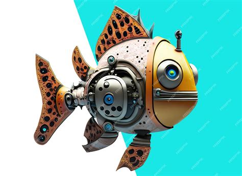 Premium Psd Robot Fish Of The Future