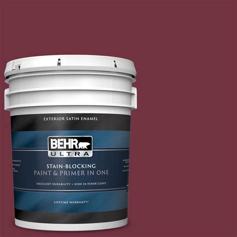 BEHR ULTRA 5 Gal MQ1 15 Rumors Satin Enamel Exterior Paint And Primer