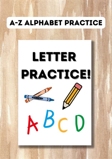 Children's Printable Alphabet Book Pages Digital - Etsy