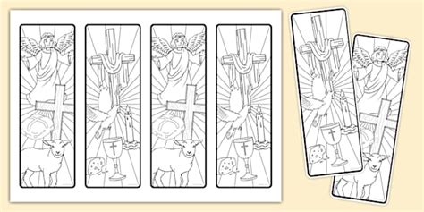 Symbols of Christianity Colouring Bookmarks (teacher made)