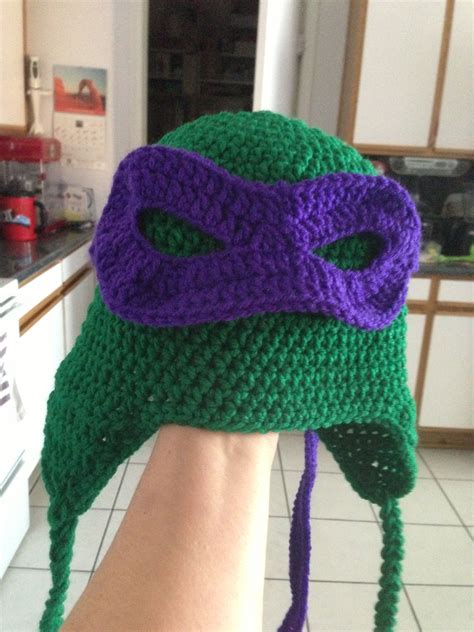 Ninja Turtle Hat With Mask I Made For My Son Ninja Turtle Hat Ninja