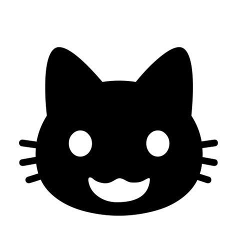 Black Cat Smiley Face