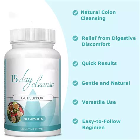 Milamiamor 15 Day Cleanse Gut Colon Support Detox Psyllium Husk