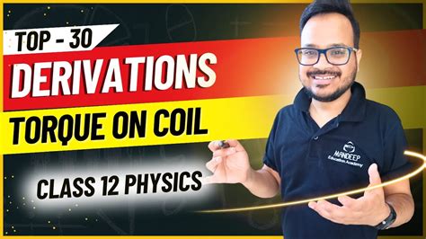 Torque Acting On Current Carrying Coil Placed In Magnetic Field Class