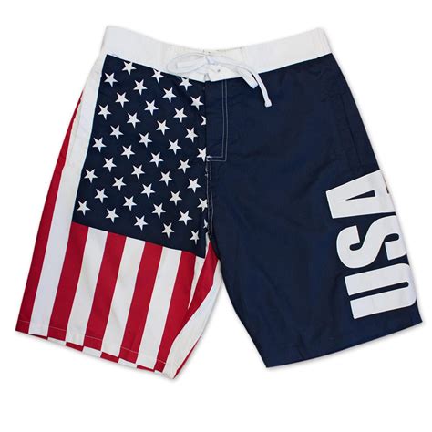 Men S American Flag Usa Board Shorts