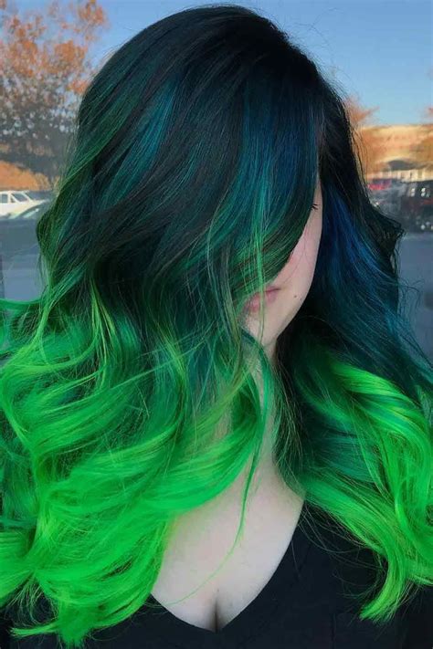 40 Captivating Ideas For Green Hair That Will Inspire You To Take The Plunge Hair Styles Pulp