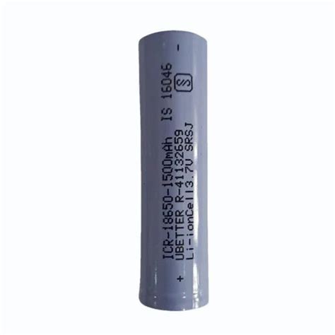 3 7V 1500mAh Lithium Ion Flat Top Rechargeable Battery At Rs 180