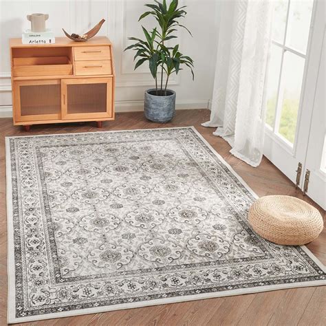 Jinchan Area Rug X Persian Rug Vintage Indoor Thin Rug Soft Door Mat