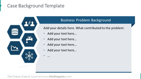 Case Background Template With Honeycomb Graphics And List Description