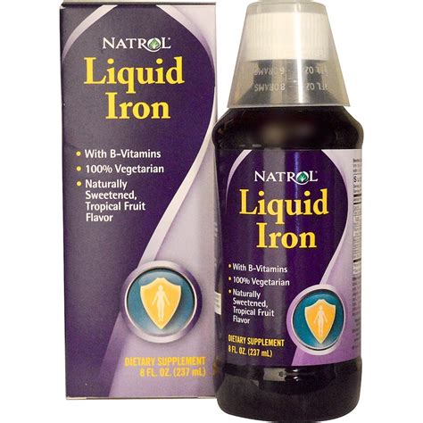 Natrol Liquid Iron 8 Fl Oz 237 Ml Iherb