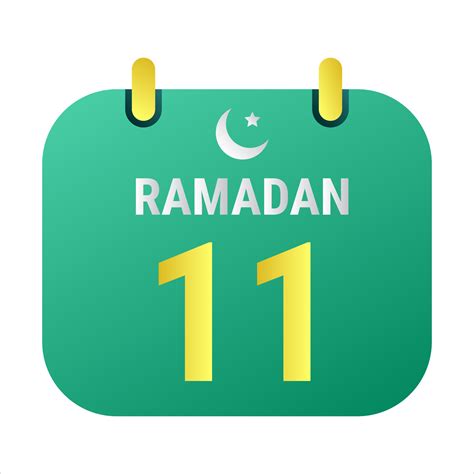 11th Ramadan Celebrate with White and Golden Crescent Moons. and ...