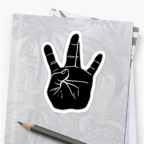 "Westside Hand" Sticker by Vetlema | Redbubble