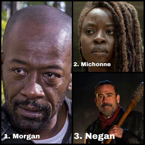 TWD characters and which characters I think are best in each category ...