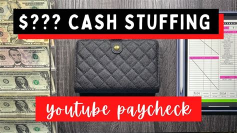 Cash Stuffing My Youtube Paycheck Sinking Funds Stuffing August Side Income Youtube