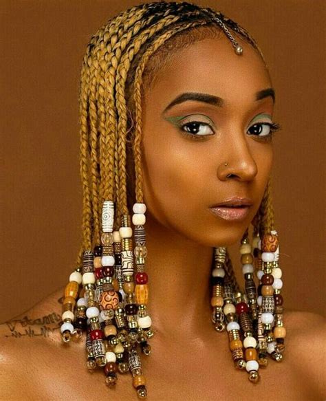 20 Cornrows With Beads For Adults New Natural Hairstyles Blonde Box Braids Braids With Curls