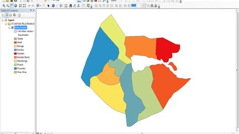 Menampilkan Gradasi Warna Pada ArcGIS Jumakil