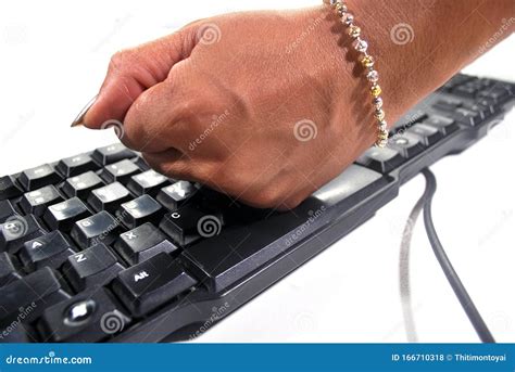 Keyboard smash. stock photo. Image of plastic, digital - 166710318