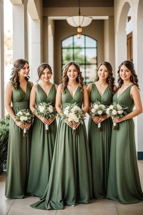 MADRINHAS DE CASAMENTO VERDE OLIVA Sage Green Bridesmaid Dress