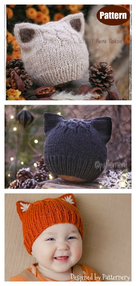 Cat Hat Free Knitting Pattern And Paid Page Of