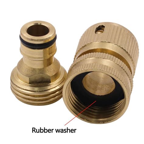 ZRE HCON Garden Hose Quick Connect Male Female Solid Brass Water Pipe