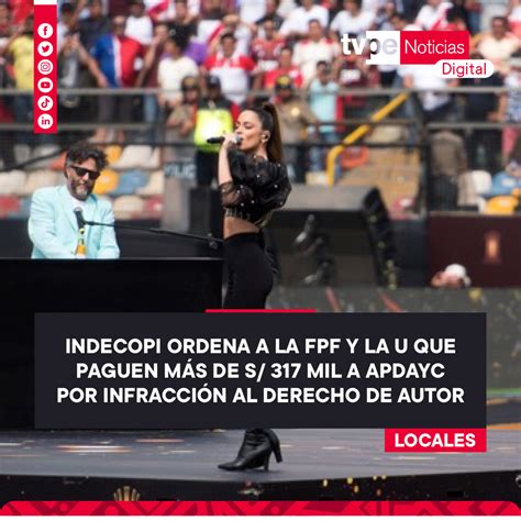 TVPerú Noticias on Twitter Locales El Indecopi ordena a la FPF y