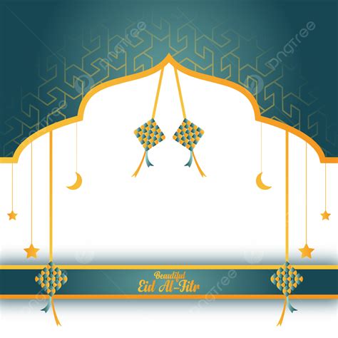 รูปกรอบสำหรับเทมเพลตอวยพรวัน Eid Al Fitr และ Mubarak Png ธาตุ อัลฟิท