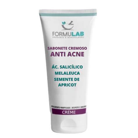 Sabonete Cremoso Anti Acne Ácido Salicílico 2 Óleo de Melaleuca 2